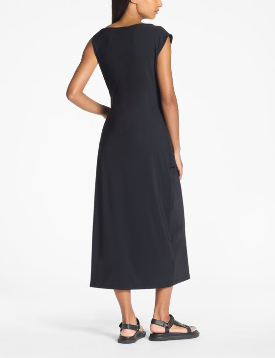 Sarah Pacini - Wrap Panel Dress in Black