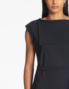 Sarah Pacini - Wrap Panel Dress in Black