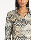 Sarah Pacini - Cropped Cardigan in Greige