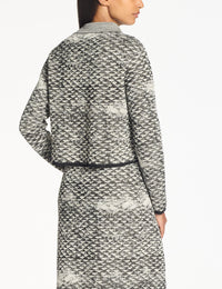 Sarah Pacini - Cropped Cardigan in Greige