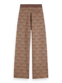 Scotch & Soda - Monogram Jacquard Knit Pant in Desert Sand