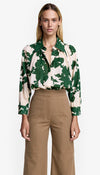 Smythe - Gathered Shirt in Green Floral