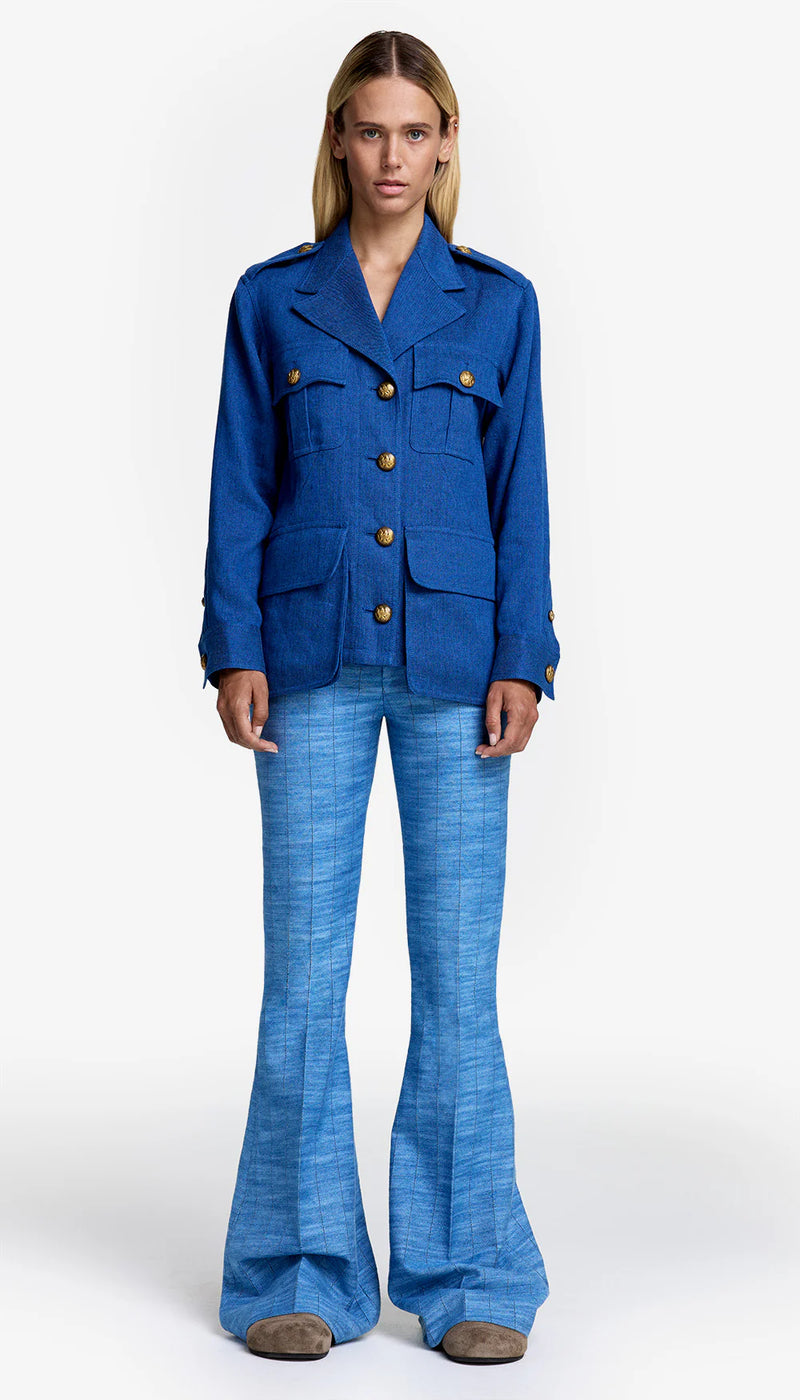 Smythe - Bellows Pocket Army Jacket in French Blue