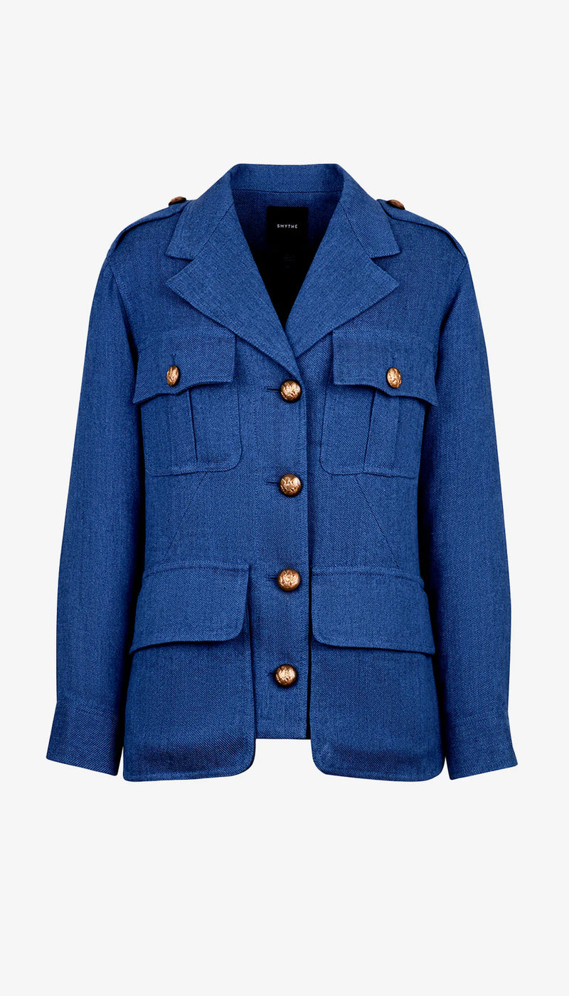 Smythe - Bellows Pocket Army Jacket in French Blue