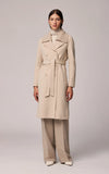 Soia & Kyo - Anna - Double-face Wool Coat with detachable chunky knit collar
