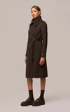 Soia & Kyo - Anna - Double-face Wool Coat with detachable chunky knit collar