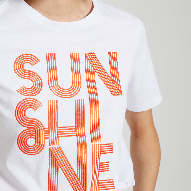 Suncoo - Medan T-Shirt in Blanc Casse