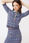Suncoo - Pull Palmares Sweater in Bleu
