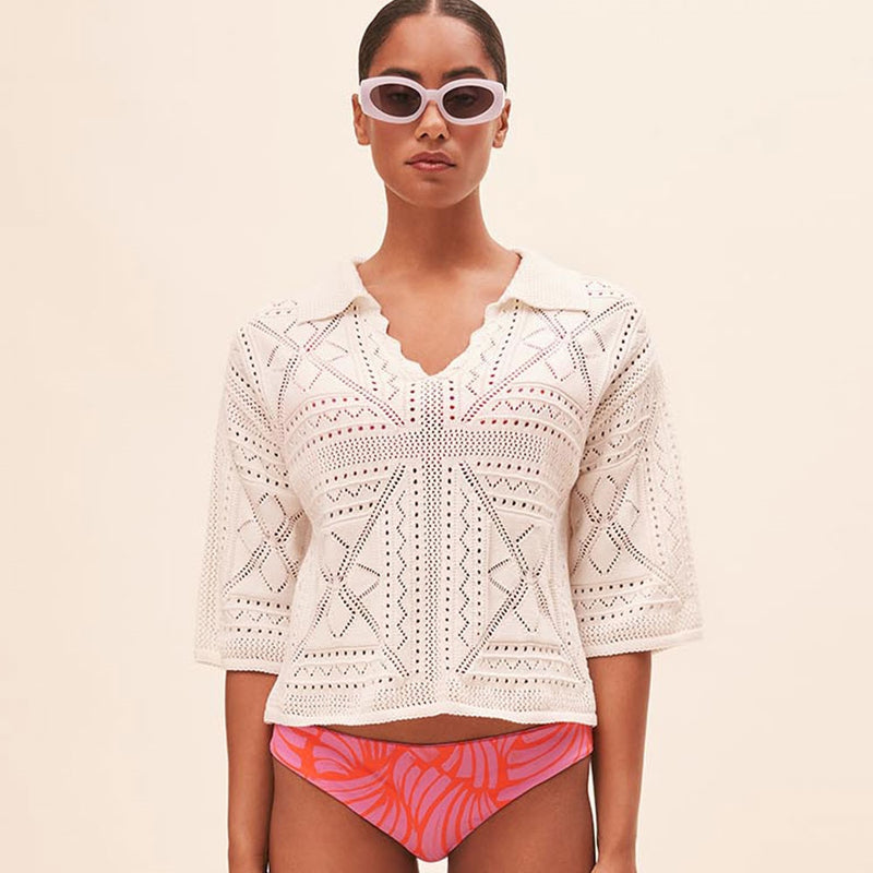 Suncoo - Philda Sweater in Blanc Casse