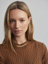 Varley - Maeve Rib Knit Dress in Caramel Pecan