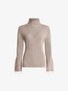 Varley - Ravena Rib Knit High Neck Top in Fungi