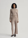 Varley - Simeon Wide Rib Knit Trouser in Fungi