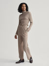 Varley - Simeon Wide Rib Knit Trouser in Fungi