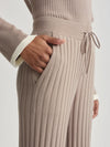Varley - Simeon Wide Rib Knit Trouser in Fungi