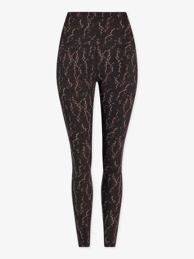 Varley - Form High Pocket Legging 25" in Carob Fragment Snake