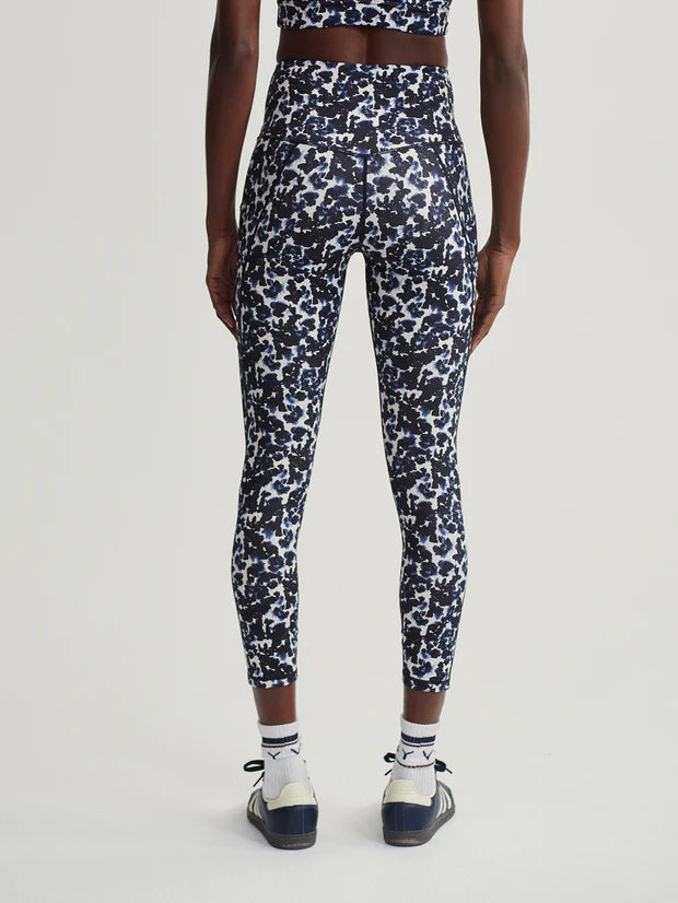 Varley - Form High-Rise Pocket Legging 25" in Ink Block Floral
