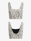 Varley - Move Delta Bra in Sand Fragment Snake