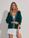 Varley - Dorset Relaxed Knit Cardigan in Forest