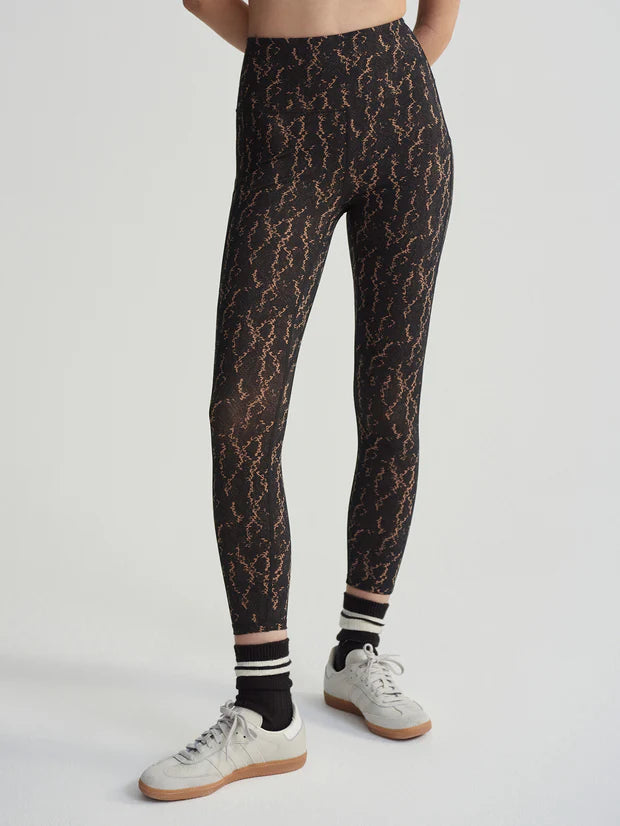 Varley - Form High Pocket Legging 25" in Carob Fragment Snake