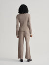 Varley - Ravena Rib Knit High Neck Top in Fungi