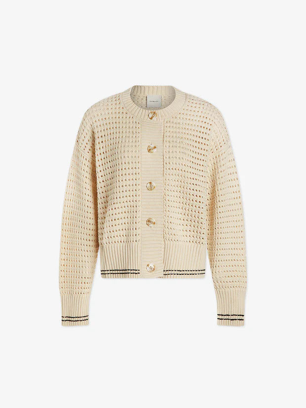 Varley - Kris Relaxed Fit Knit Jacket in Birch