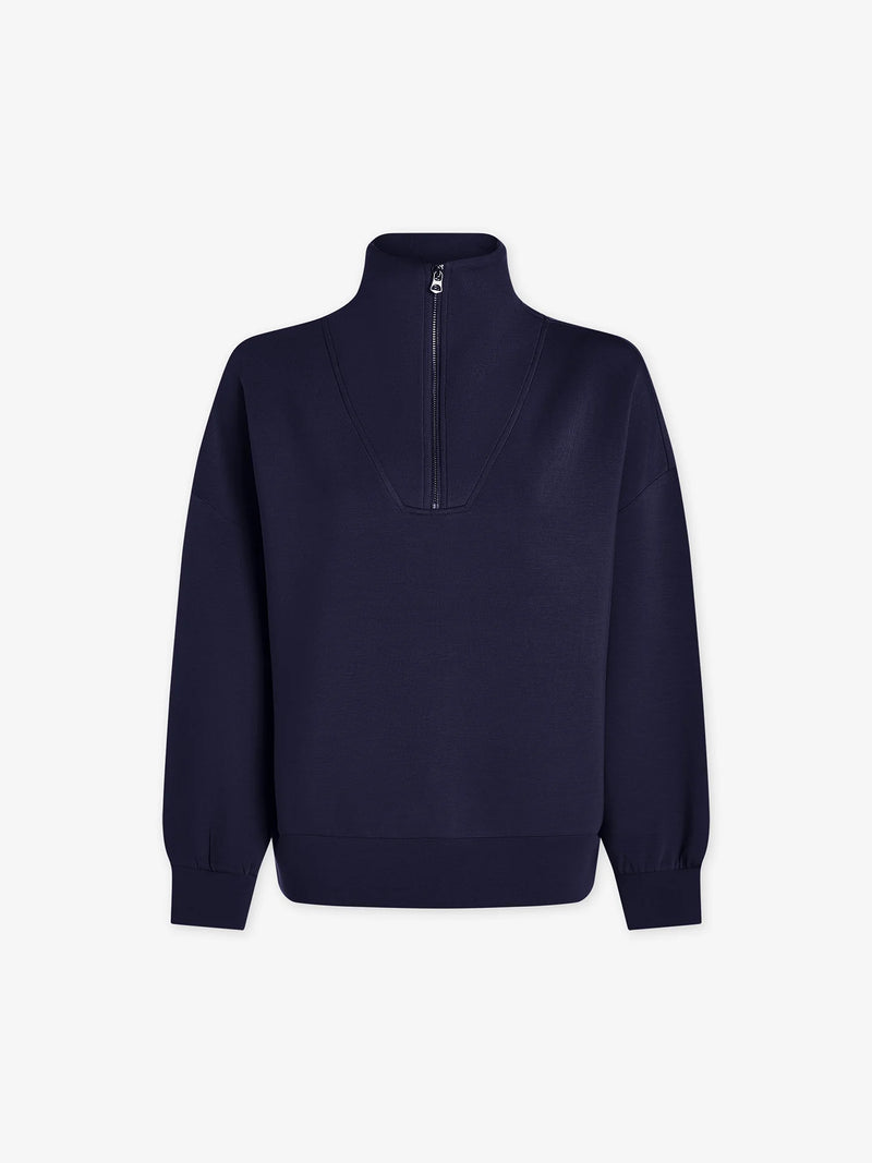 Varley - Hawley Half Zip Sweat in Blue Nights