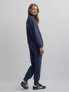 Varley - Hawley Half Zip Sweat in Blue Nights