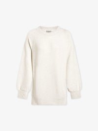 Varley - Nicole Boyfriend Sweat in Ivory Marl