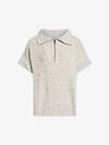 Varley - Reagan Knit Half Zip in Vaporous Grey Fleck