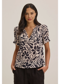 Velvet - Leslie - Printed Cotton Viscose Top