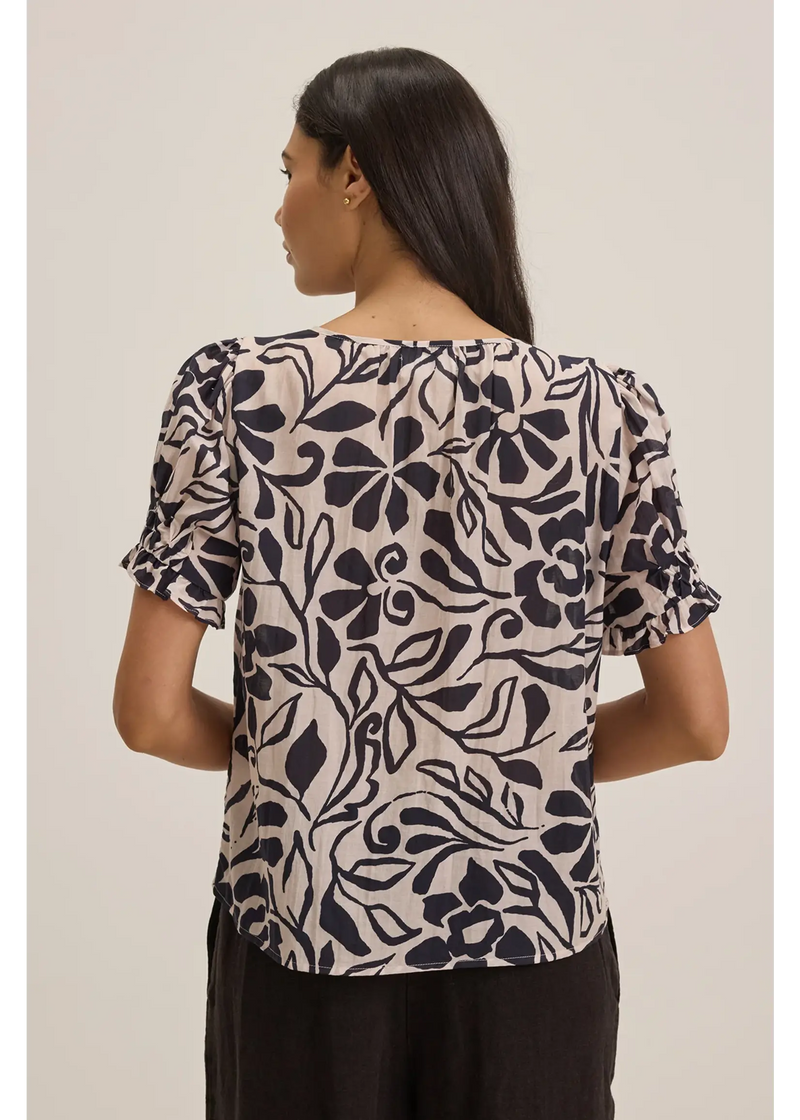 Velvet - Leslie - Printed Cotton Viscose Top