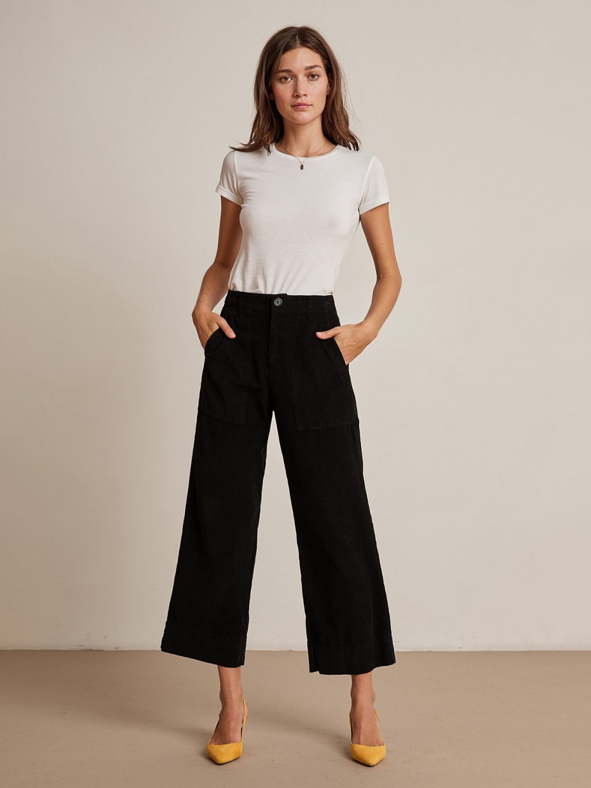 Velvet - Vera - Cotton Corduroy Cropped Pants