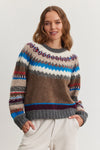 Velvet - Kella - Colourful Fairisle Sweater in Multi
