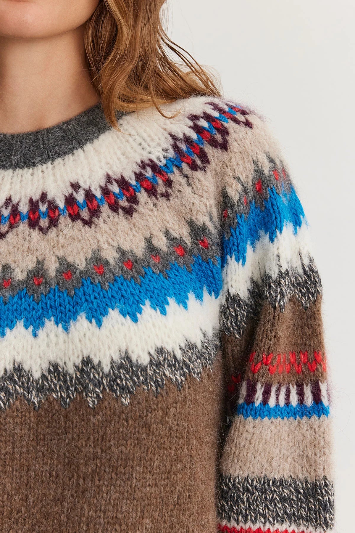 Velvet - Kella - Colourful Fairisle Sweater in Multi