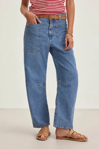 Velvet - Farah - Denim Pant in Indigo