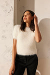 Velvet - Eila - Novelty Feather Yarn Top