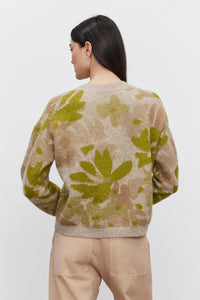 Velvet - Riva - Floral Jacquard Sweater in Multi