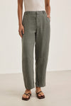 Velvet - Taylor - Heavy Linen Pant in Graphite