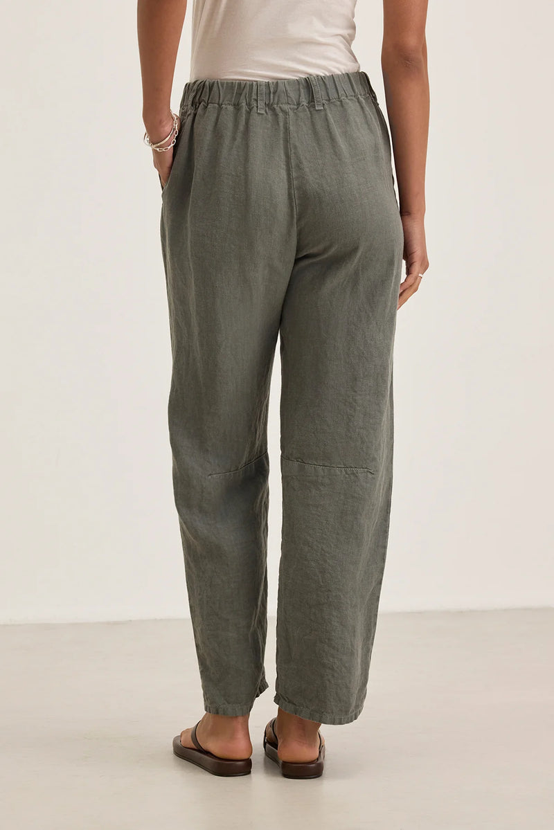 Velvet - Taylor - Heavy Linen Pant in Graphite