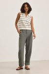 Velvet - Taylor - Heavy Linen Pant in Graphite