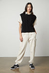 Velvet - Lumi - Autumn Fleece Cargo Pant in Crescent