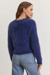 Velvet - Maylie - Novelty Feather Yarn Sweater in Ink