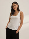 Velvet - Aya Tank Top in White