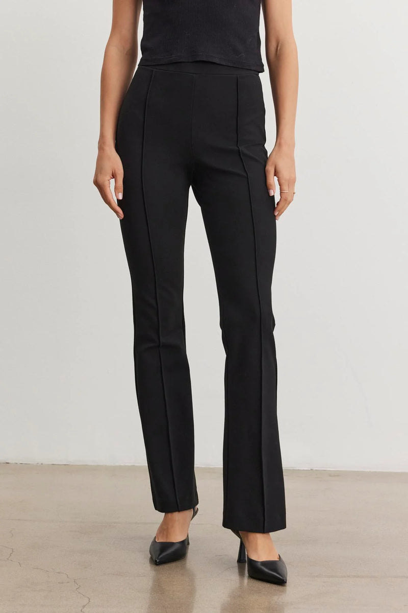 Velvet - Albee - Ponte Trouser in Black