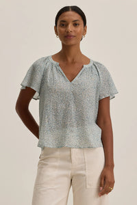 Velvet - Park - Printed Crinkle Gauze Top