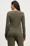 Velvet - Raya - Kashmir Knit Top in Caper