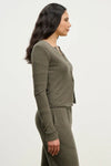 Velvet - Raya - Kashmir Knit Top in Caper