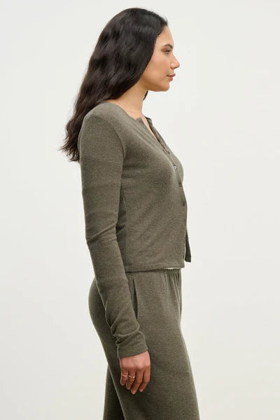 Velvet - Raya - Kashmir Knit Top in Caper