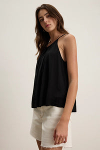 Velvet - Piper - Rayon Challis Top in Black