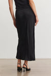 Velvet - Cadence - Satin Viscose Skirt in Black